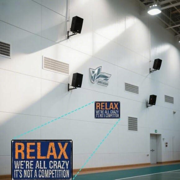 Funny Metal Sign – “Relax, We're All Crazy. It's Not a Competition” Funny - Picture 5 of 7